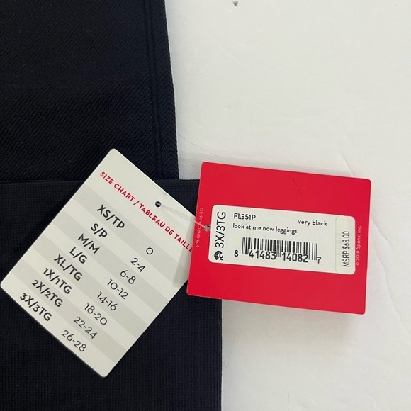 Spanx Look At Me Now Leggings Size 3x New with Tags Black - Picture 2 of 9